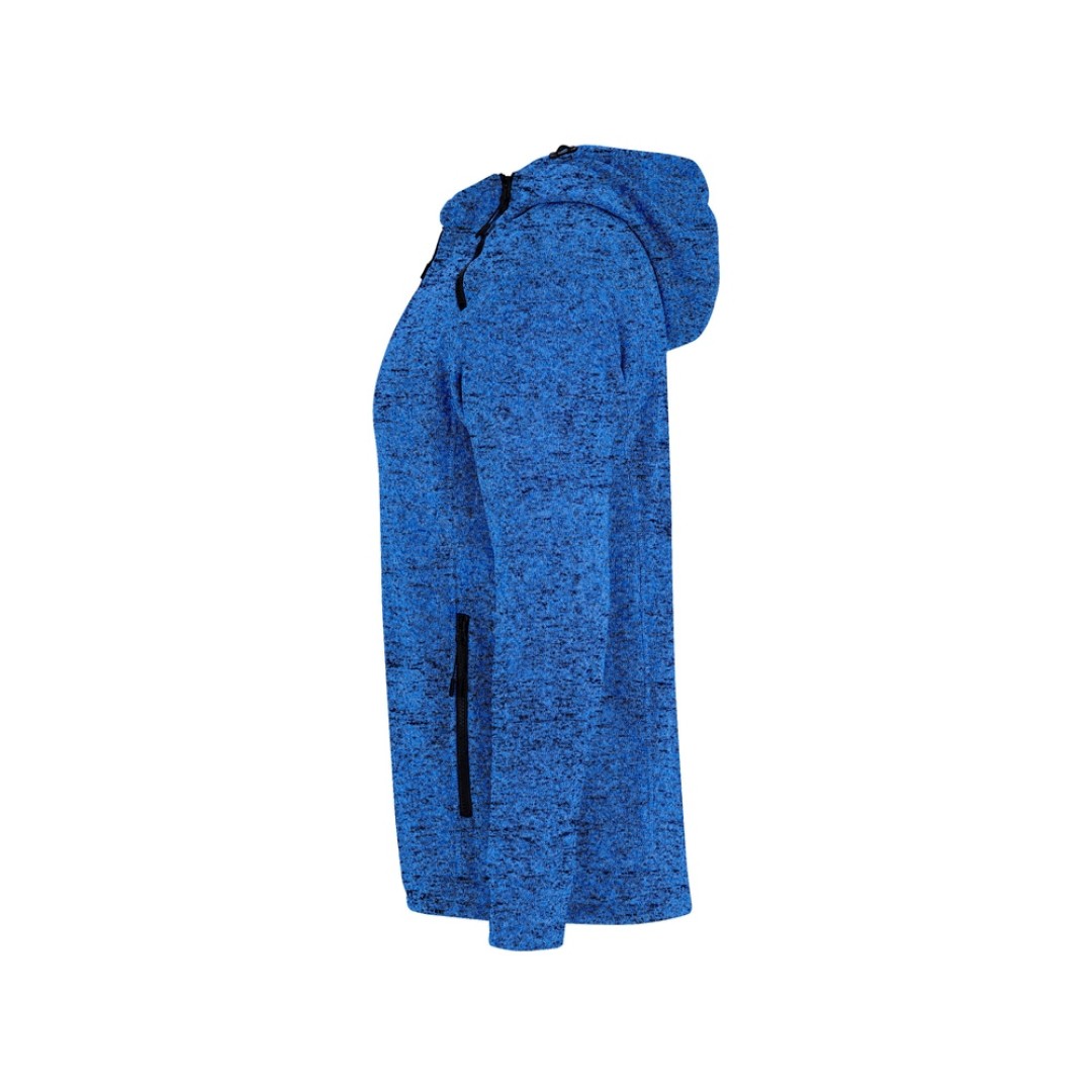 Толстовка на молнии "Everest", меланжевый королевский синий