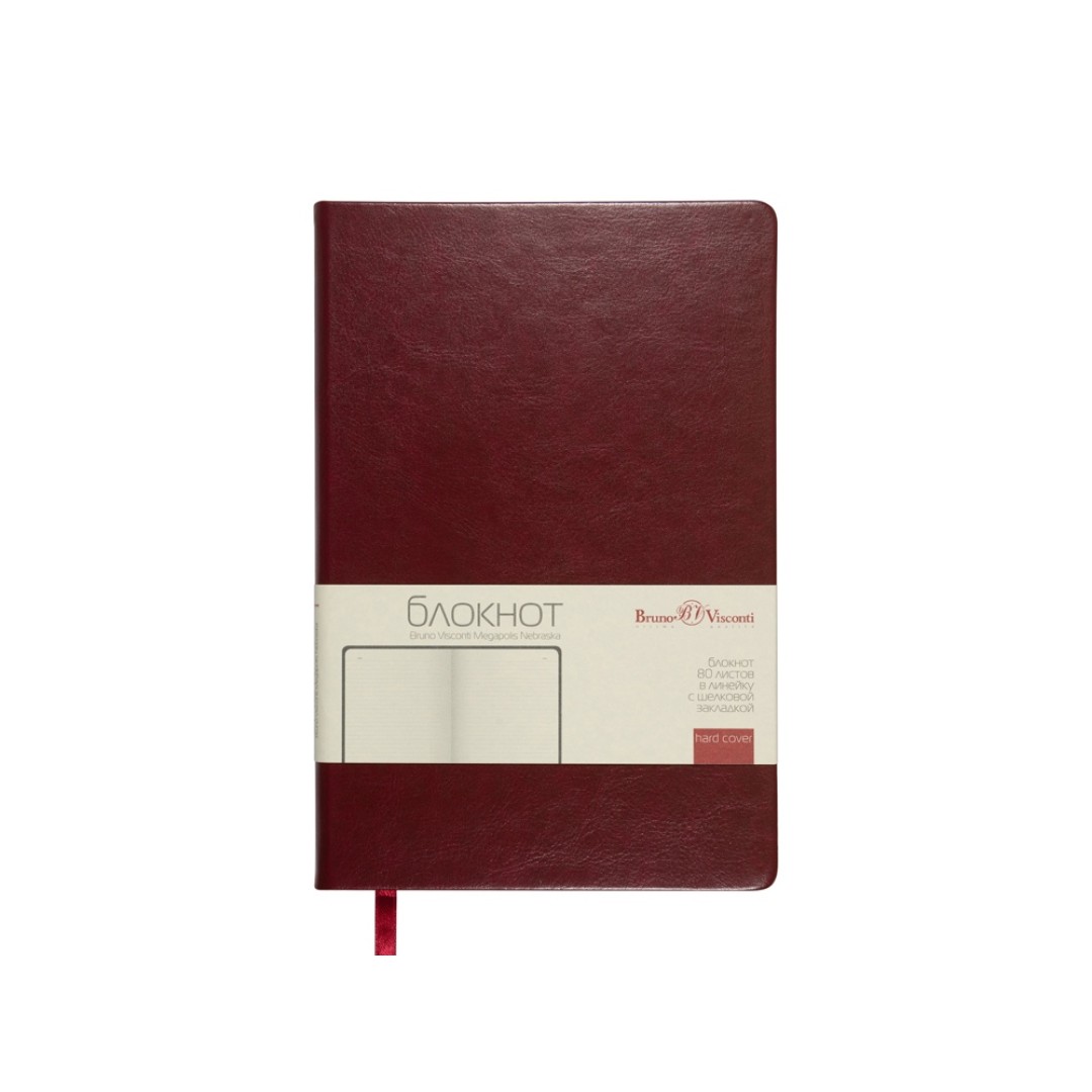 Блокнот А5 "Megapolis Nebraska", бордовый
