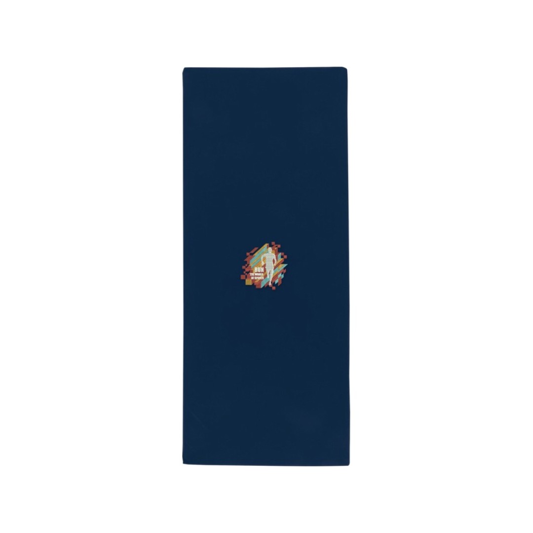 Lucas спортивное полотенце из переработанного полиэстера 30х80 см - Темно - синий