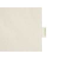 Orissa эко-сумка из органического материала GOTS с полной ластовицей, 180 г/м2, 14 л - Натуральный