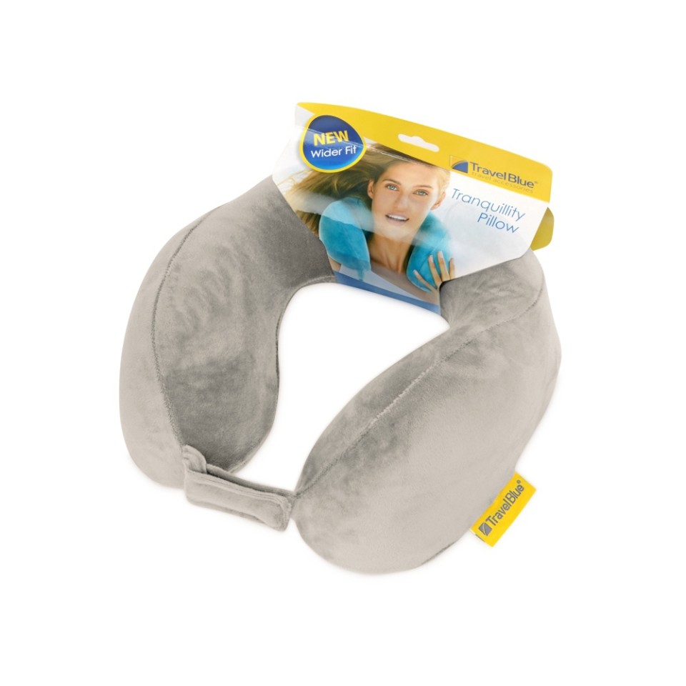 Подушка набивная Travel Blue Tranquility Pillow, светло-серый
