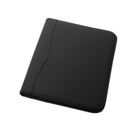 Папка A4 "Ebony" на молнии, черный