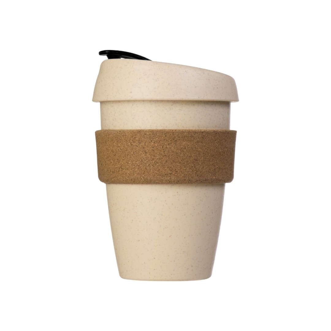 Стакан из пшеничного волокна с двойными стенками "Pino", черный