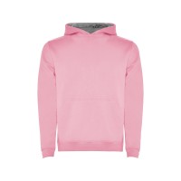 Толстовка с капюшоном "Urban" детская, светло-розовый/серый меланж