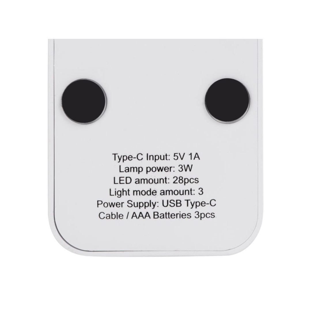 Складывающаяся настольная LED лампа "Stack N", 3 Вт, белый