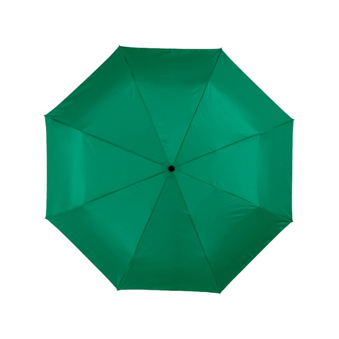 Зонт Alex трехсекционный автоматический 21,5", зеленый