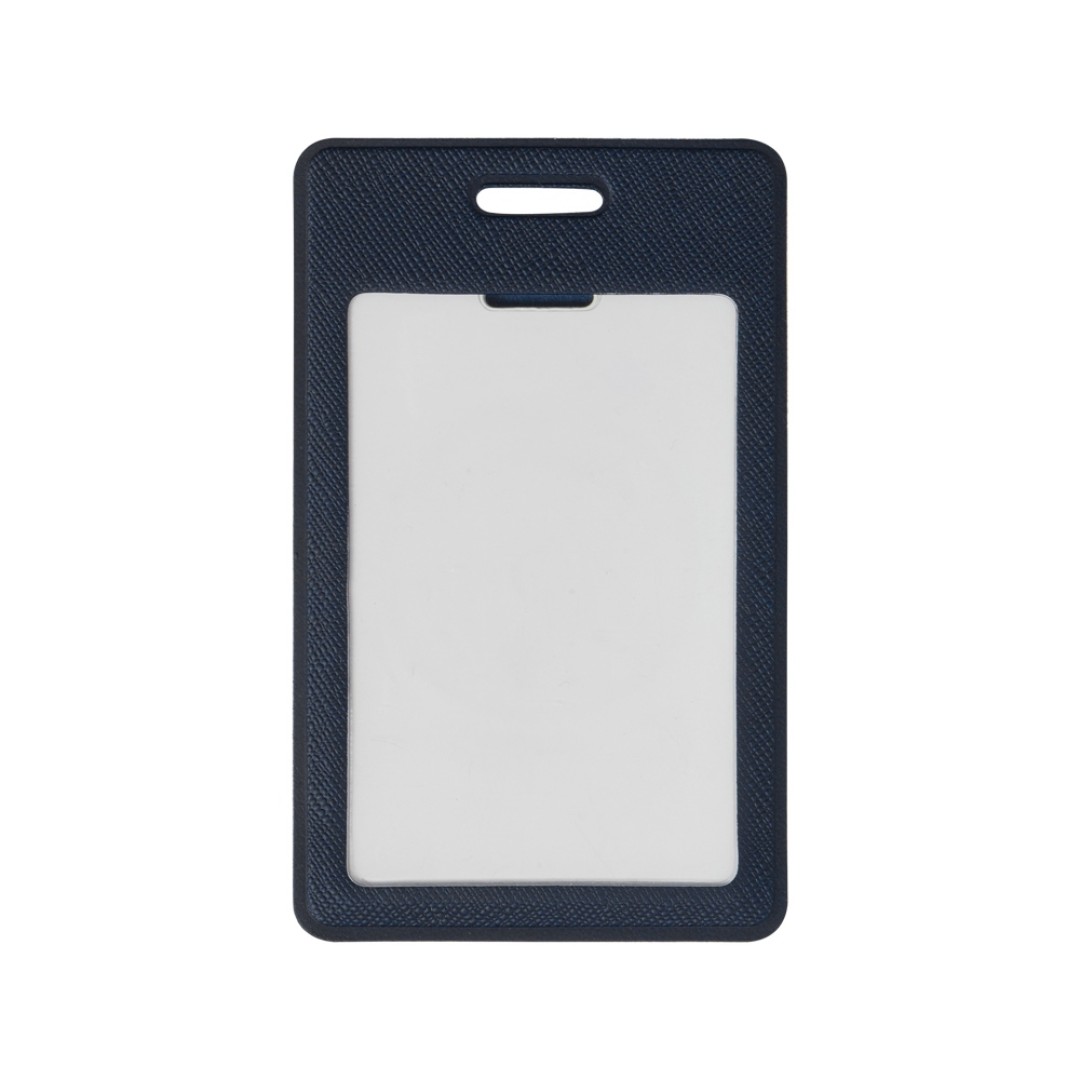 Вертикальный карман из экокожи для карты "Favor", темно-синий