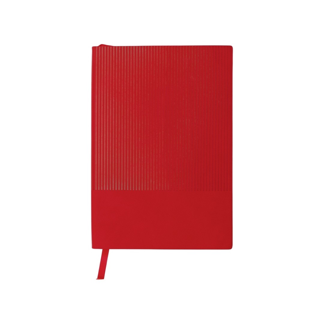 Набор блокнот в гибкой обложке А5 и металлическая шариковая ручка "Nabokov", красный