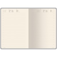 Ежедневник недатированный А5 "Megapolis Nebraska", бордовый с золотым обрезом