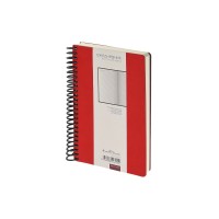 Ежедневник недатированный на спирали А5 "Agenda", красный (Р)