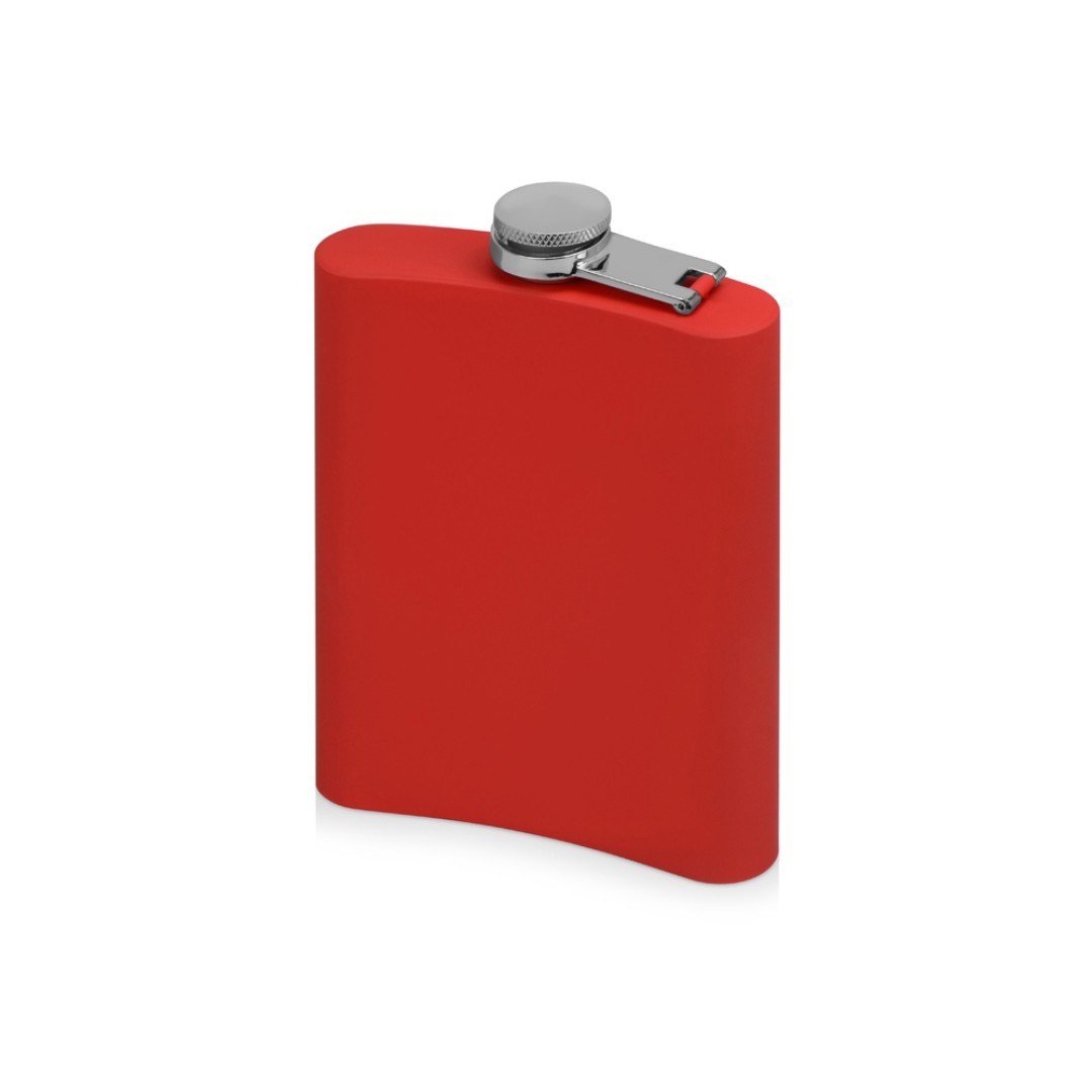 Фляжка 240 мл Remarque soft touch, 304 сталь, красный