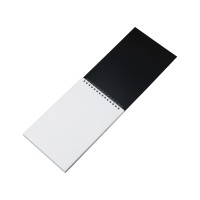 Блокнот на пружине в пластиковой обложке А5, черный