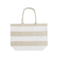 Florida пляжная эко-сумка из переработанного материала, сертифицированного по стандарту GRS, плотностью 270 г/м2 18L - Натуральный / Белый