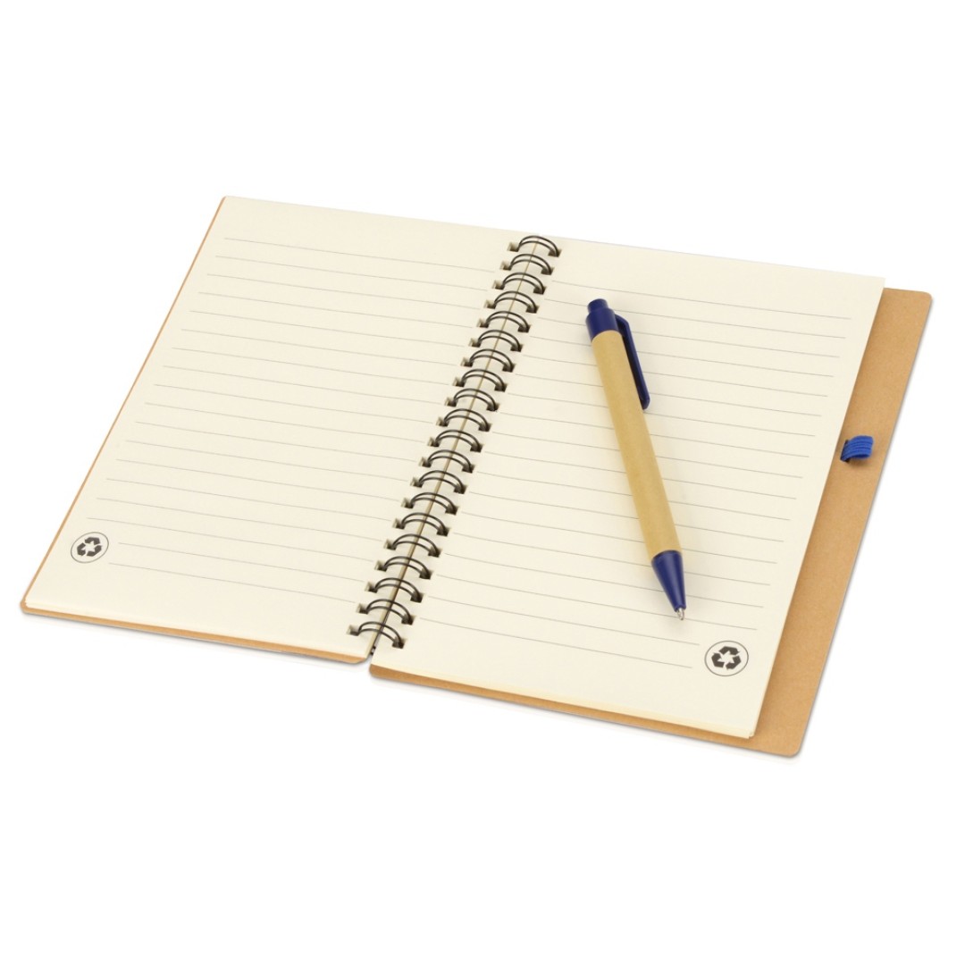 Блокнот "Helly" с ручкой, синий (Р)