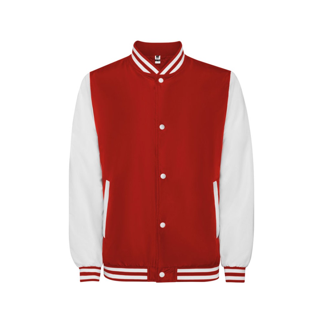 Бомбер утепленный «California» унисекс, красный/белый