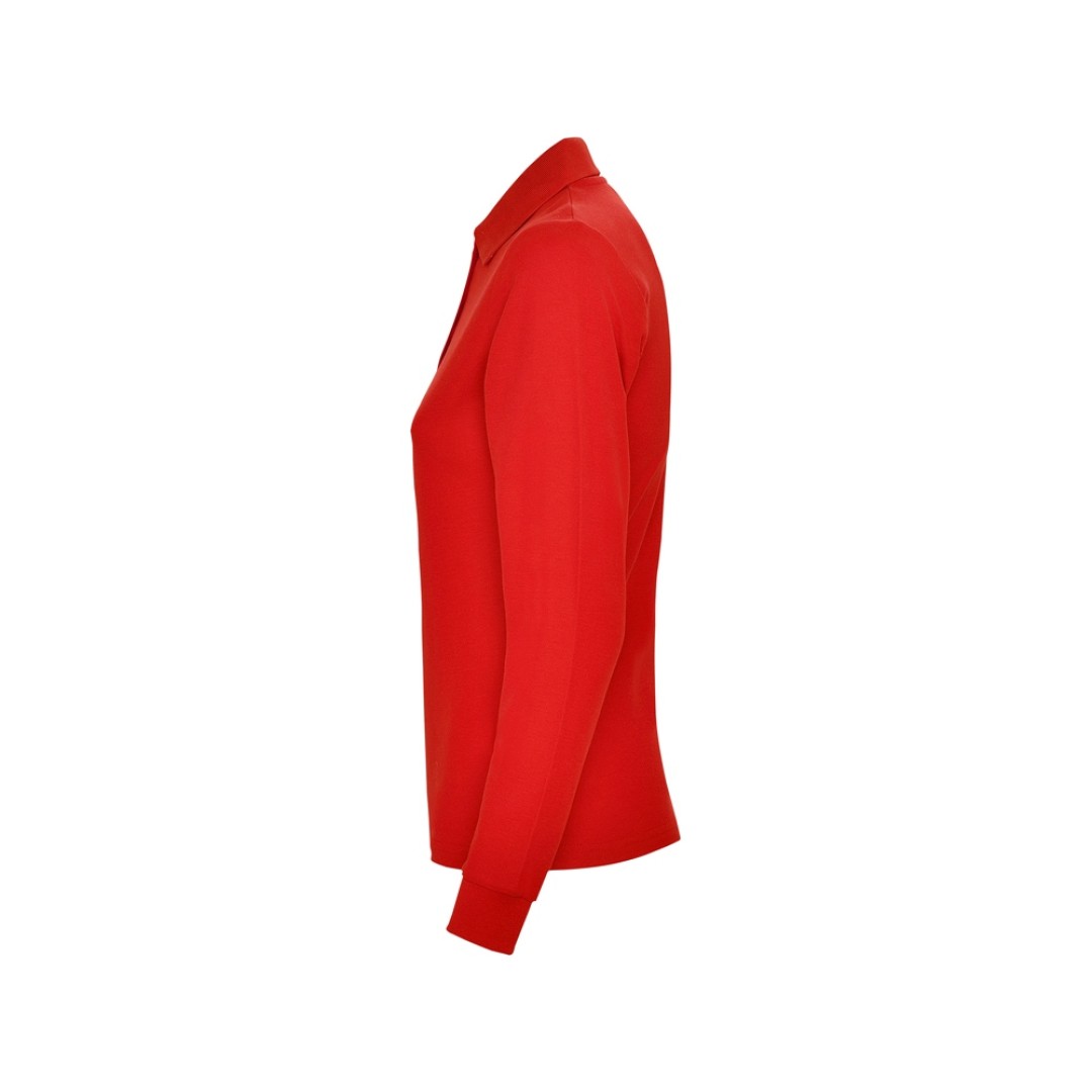 Рубашка поло "Estrella" женская с длинным рукавом, красный