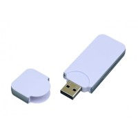 USB-флешка на 32 Гб в стиле I-phone, прямоугольнй формы, белый