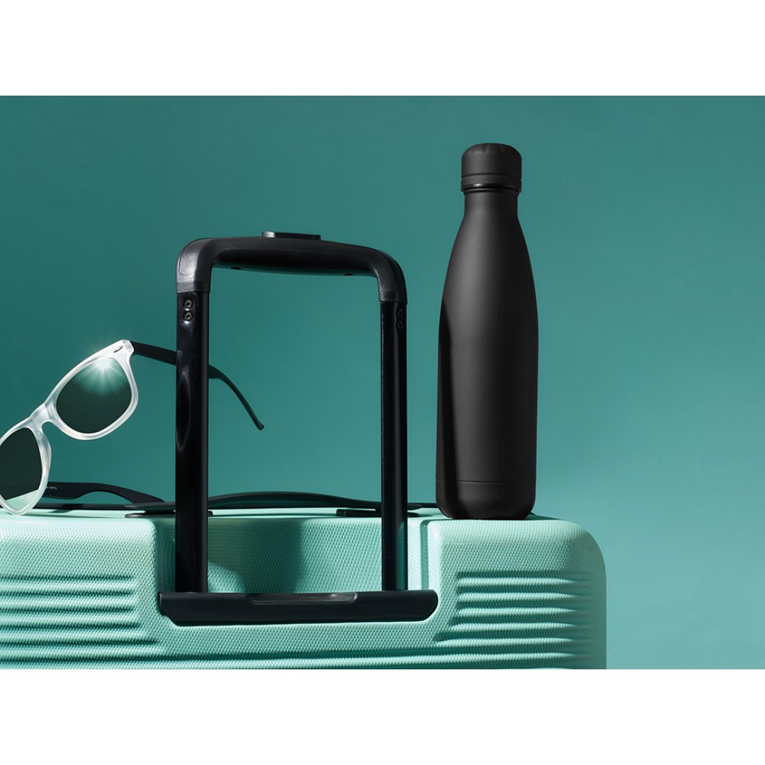 Вакуумная термобутылка "Vacuum bottle C1", soft touch, 500 мл, черный