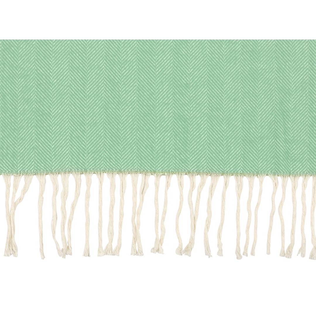 Плед "Ёлочка" 150х180 см. ПРЕМИУМ (зеленый однотонное)