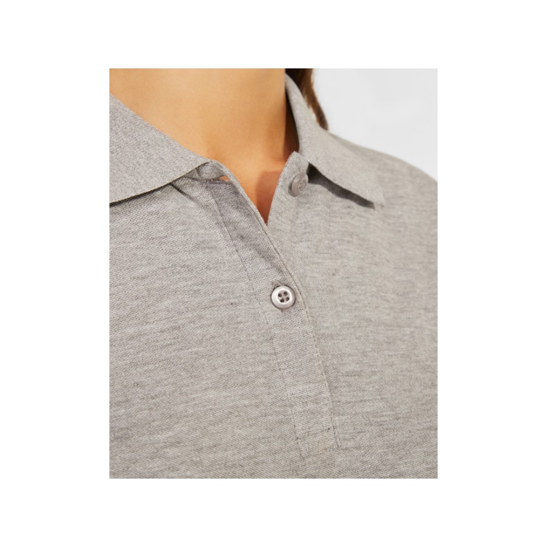 Рубашка поло "Prince" женская, серый меланж