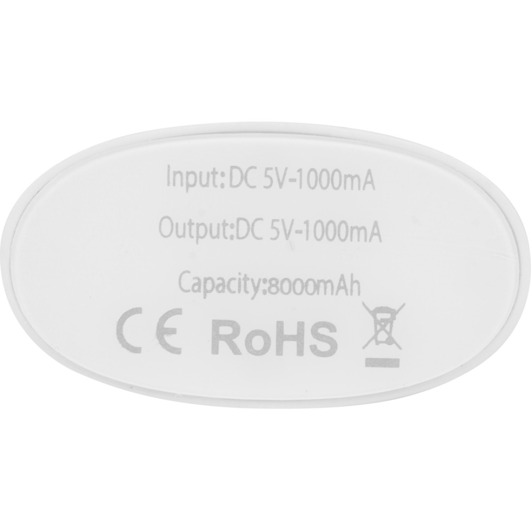 Портативное зарядное устройство "Спайк", 8000 mAh, черный