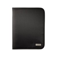 Папка А4 ''Stanford'' на молнии с блокнотом, черный