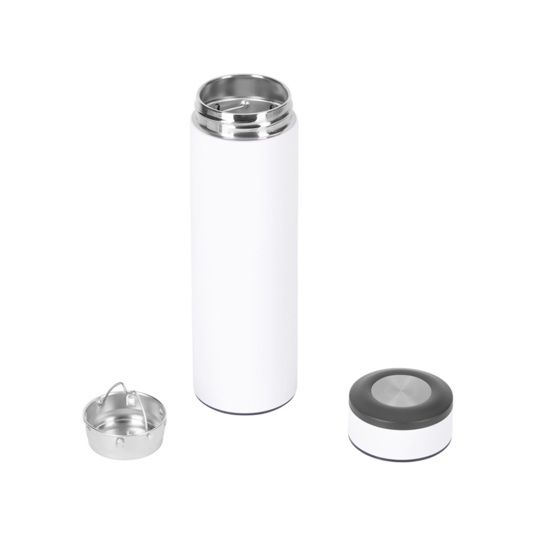 Вакуумный термос "Vacuum Flask C1", soft touch, 420мл, белый