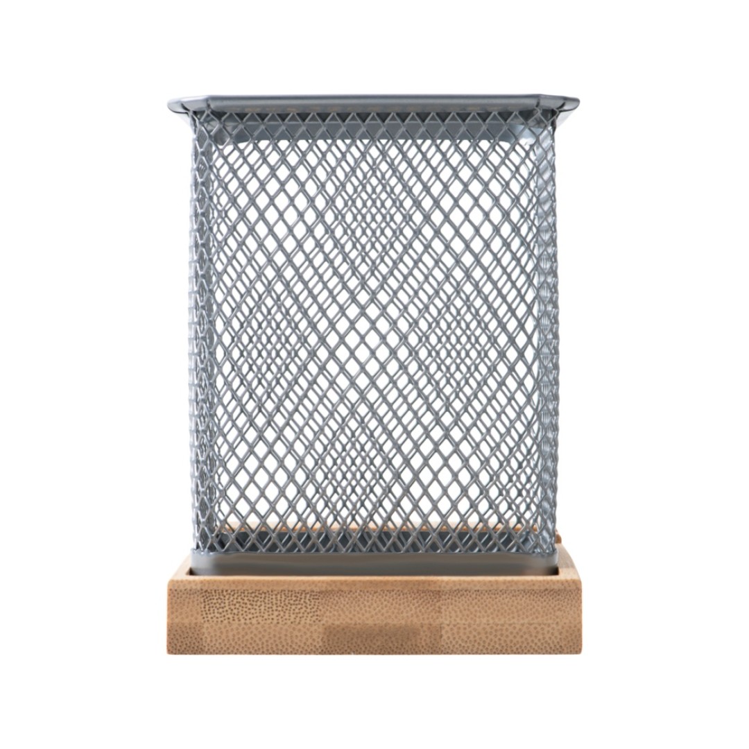 Подставка для ручек и телефона "Fika", натуральный/серый