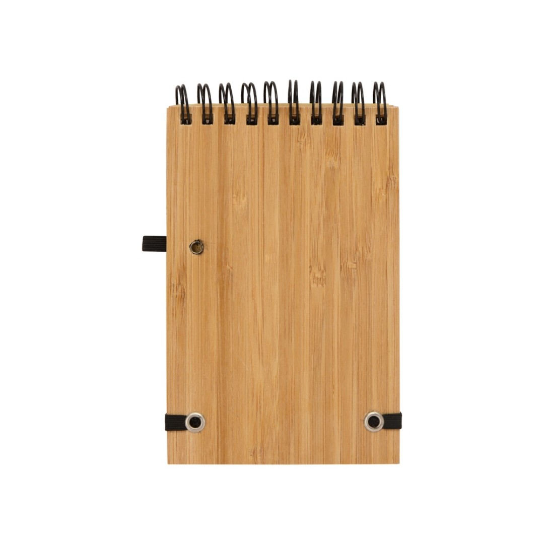 Блокнот B7 «Kawasaki» с обложкой из бамбука, натуральный