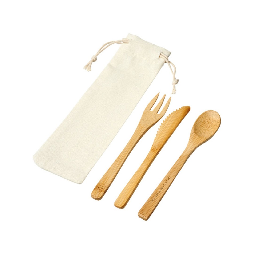 Набор столовых приборов Celuk из бамбука, натуральный