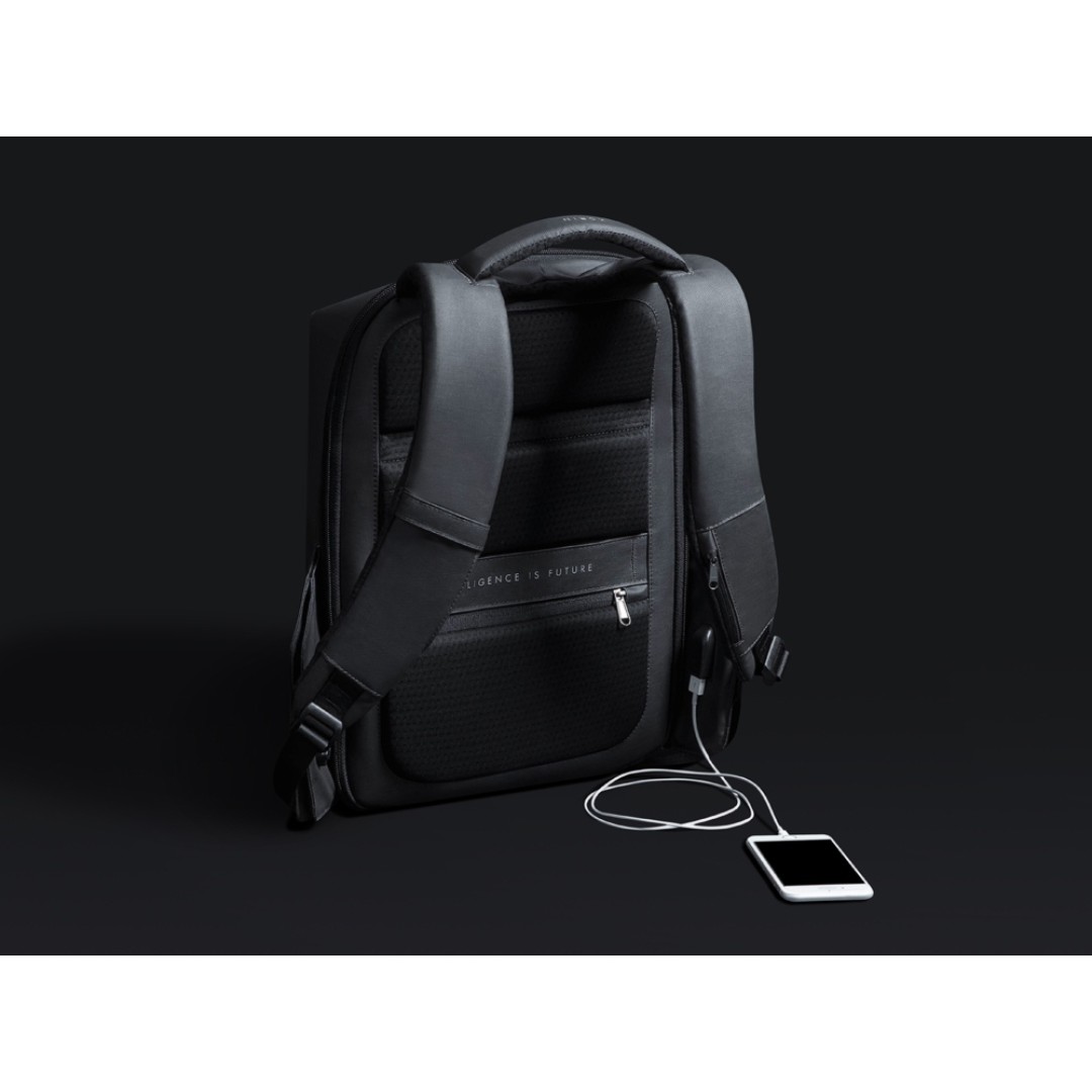 Водостойкий антикражный рюкзак Hipack для ноутбука 15.6", черный