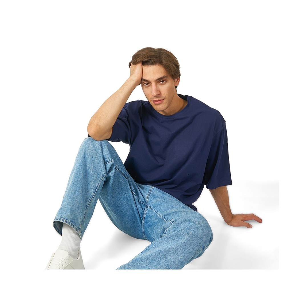 Футболка Berlin к/р оверсайз, 100% хлопок, 180гр, темно-синий