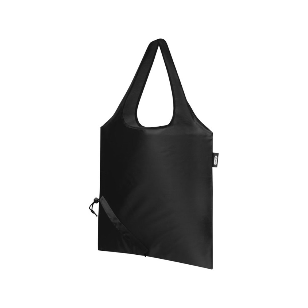 Складная эко-сумка Sabia из вторичного ПЭТ, черный