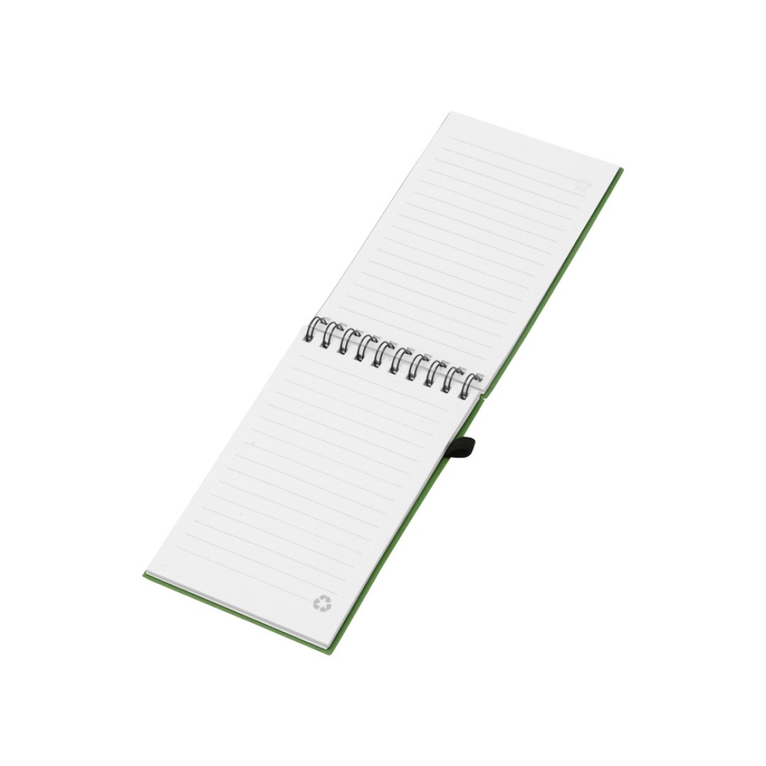 Блокнот B7 «Toledo S», зеленый + ручка шариковая «Pianta» из пшеничной соломы, зеленый