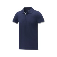 Morgan Двухцветное мужское поло с коротким рукавом , темно-синий