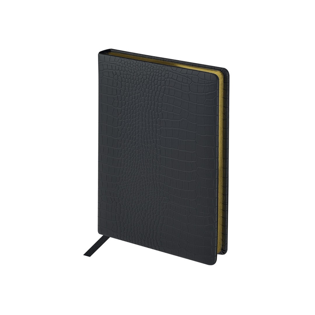 Ежедневник недатированный А5 "Amazonia", черный с золотым обрезом