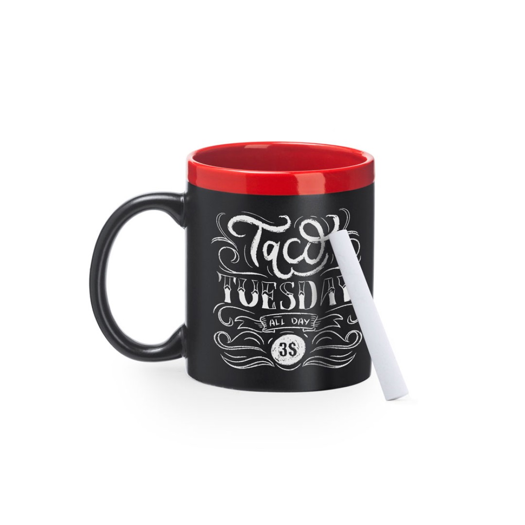 Кружка PALTA, 350 мл, черный/красный