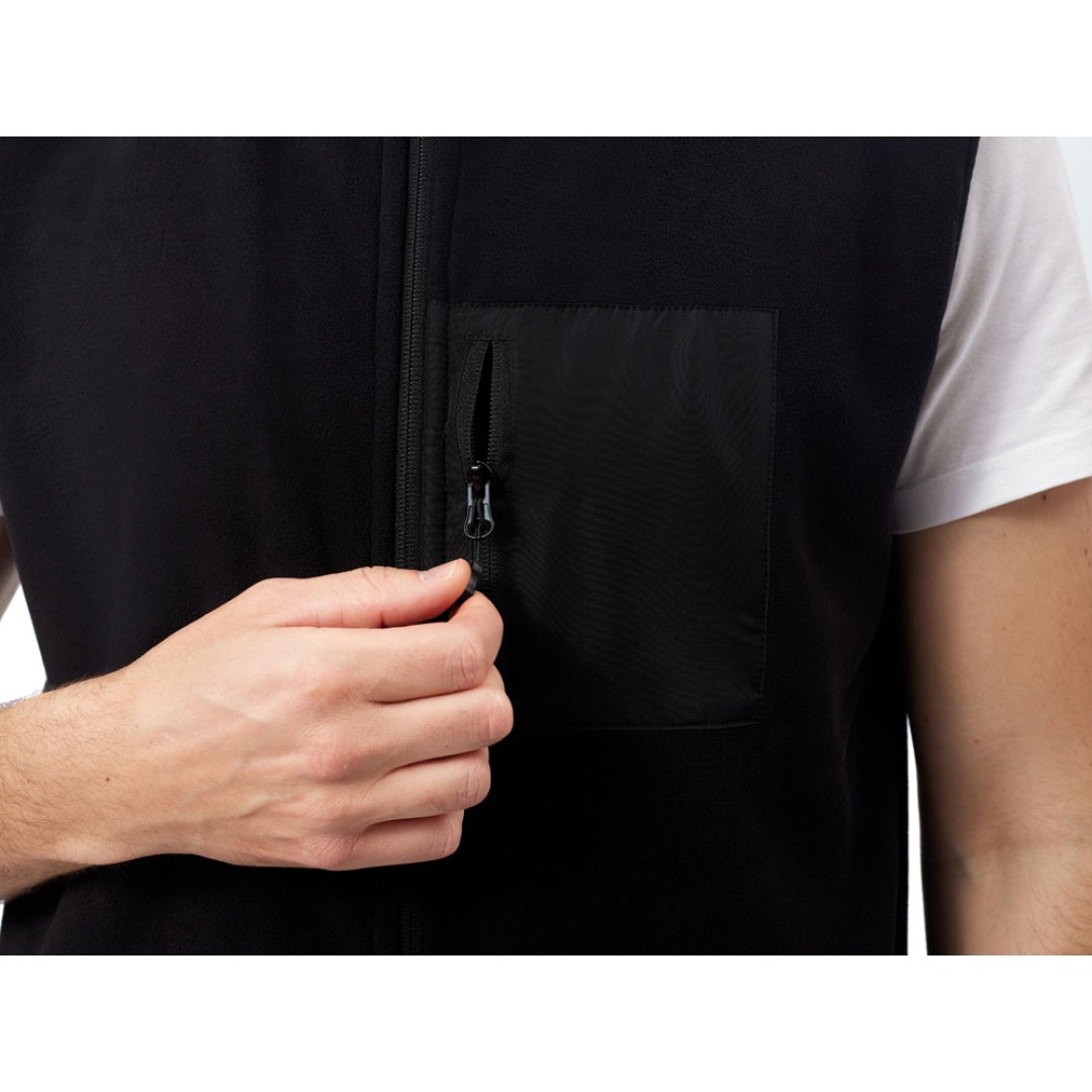 Жилет флисовый «Trondheim» унисекс, черный