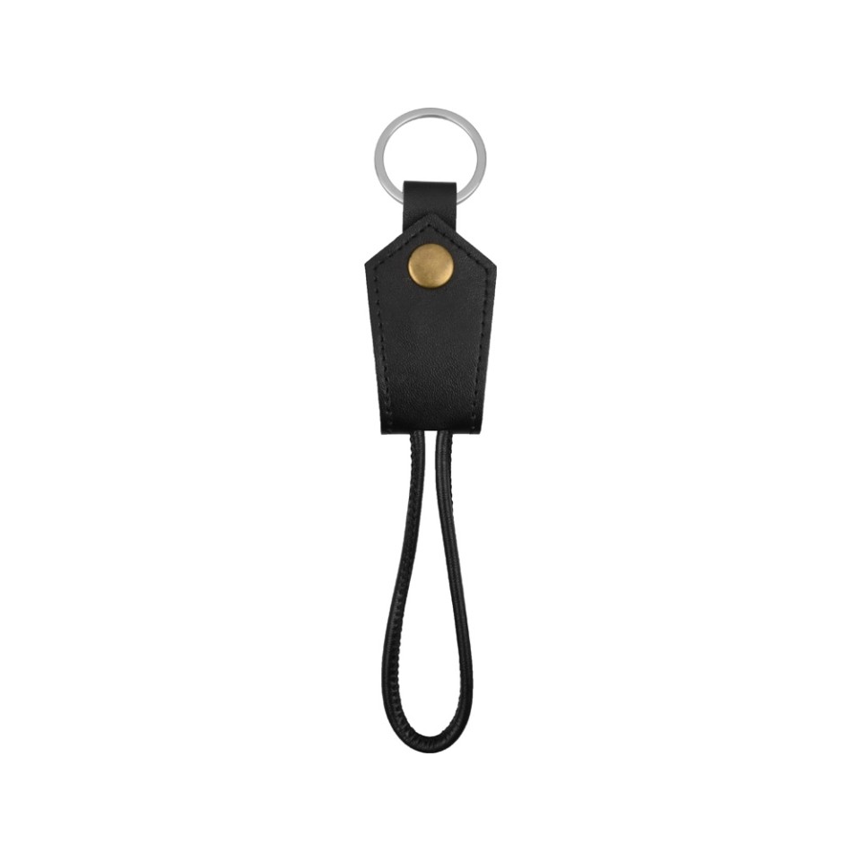 Кабель-брелок USB-MicroUSB «Pelle», черный