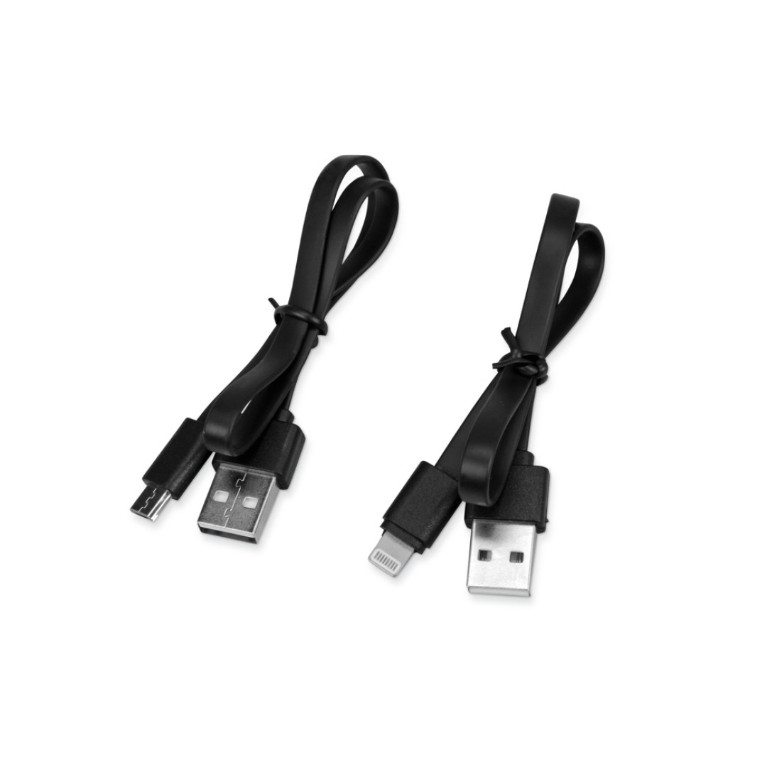 Портативное зарядное устройство с белой подсветкой логотипа «Faros», soft-touch, 4000 mAh