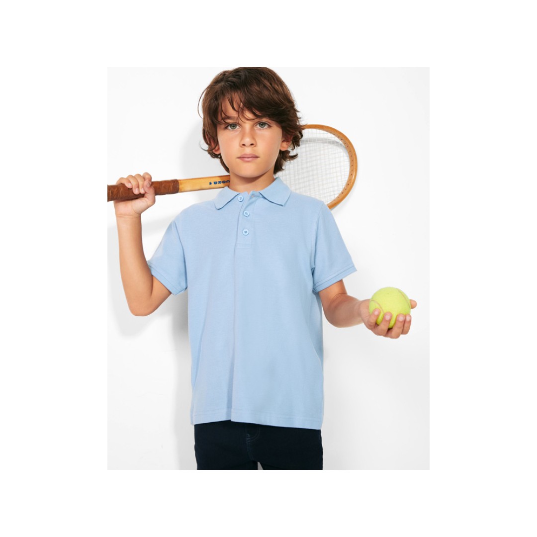 Рубашка поло "Star" мужская, небесно-голубой