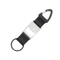 Брелок-ремувка с открывашкой и карабином "Champion", черный