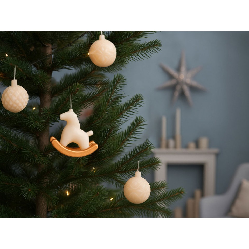 Набор свечей в подарочной коробке "Noel", молочный