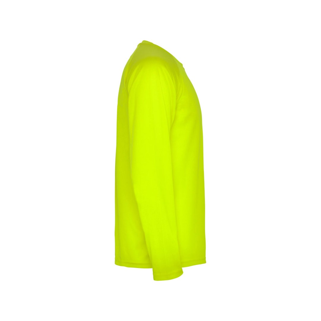 Футболка "Montecarlo " мужская с длинным рукавом, неоновый желтый