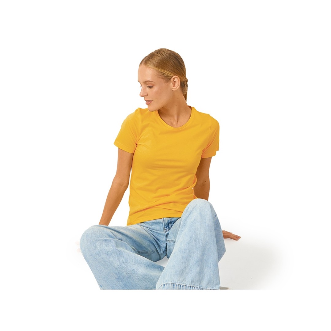 Футболка "Heavy Super Club" женская, золотисто-желтый