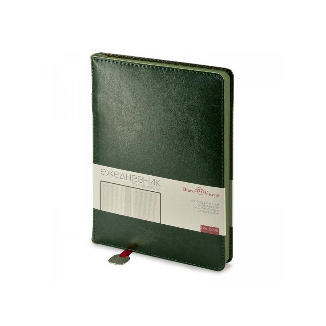Ежедневник А5 недатированный «Polo», зеленый