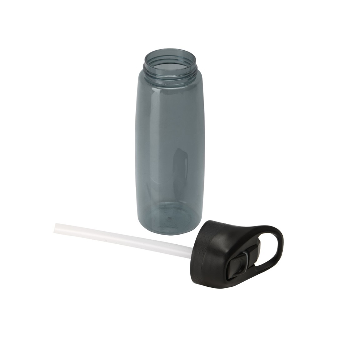 Бутылка c кнопкой "Tank", тритан, 680мл Waterline, серый