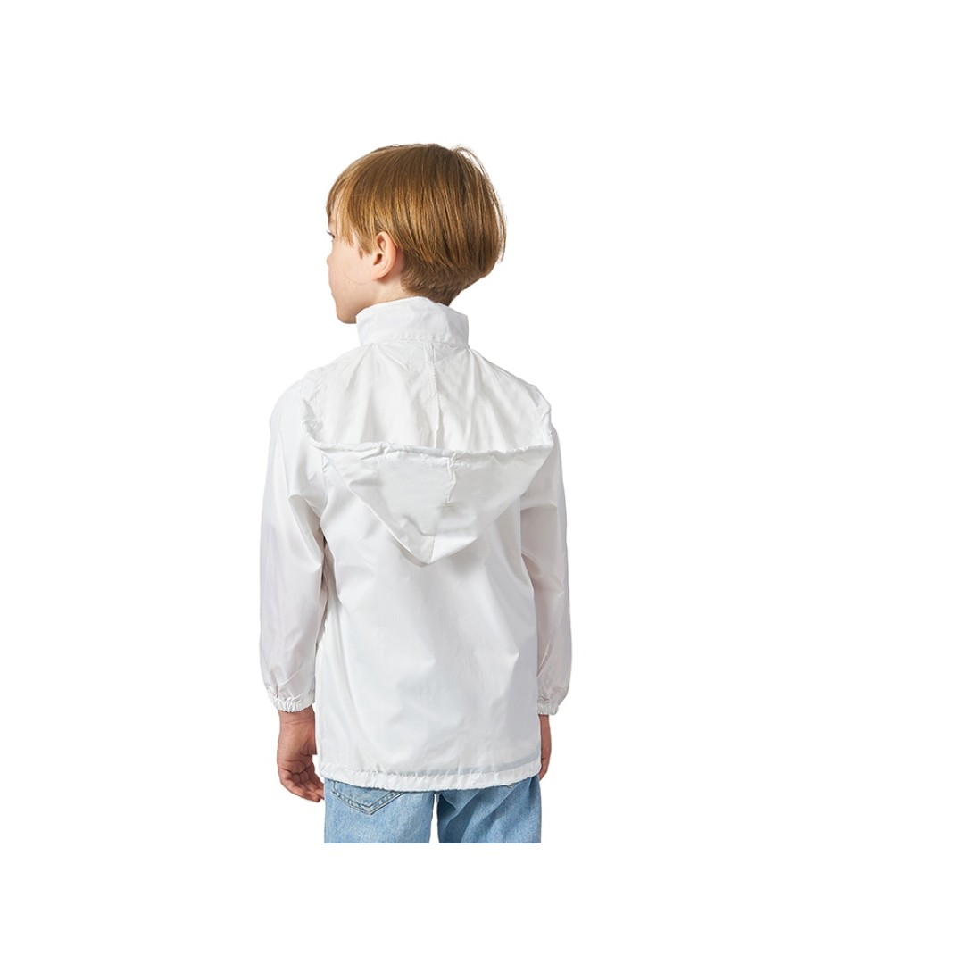 Ветровка "Miami" детская с чехлом, белый