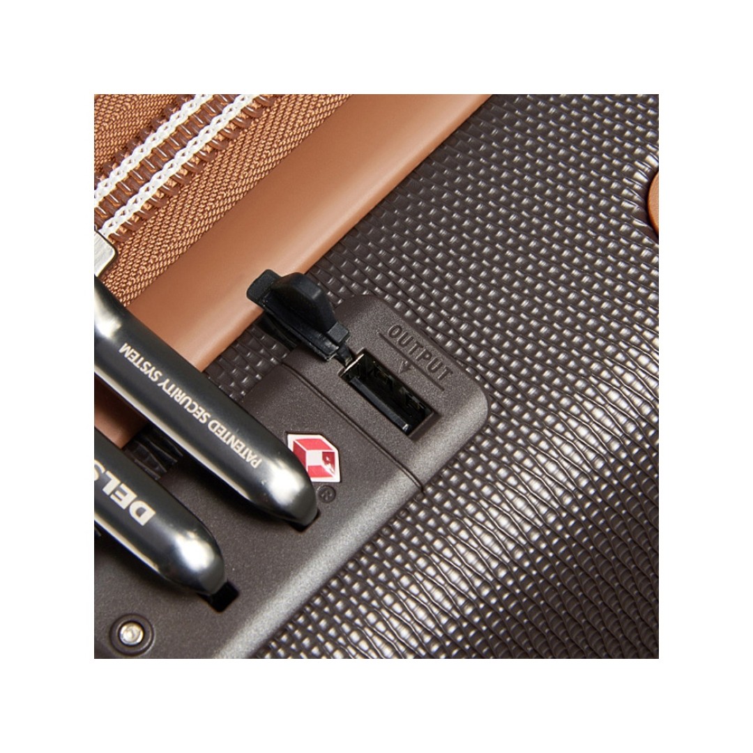 Чемодан 4-х колесный DELSEY, CHATELET AIR 2.0, 38л, коричневый