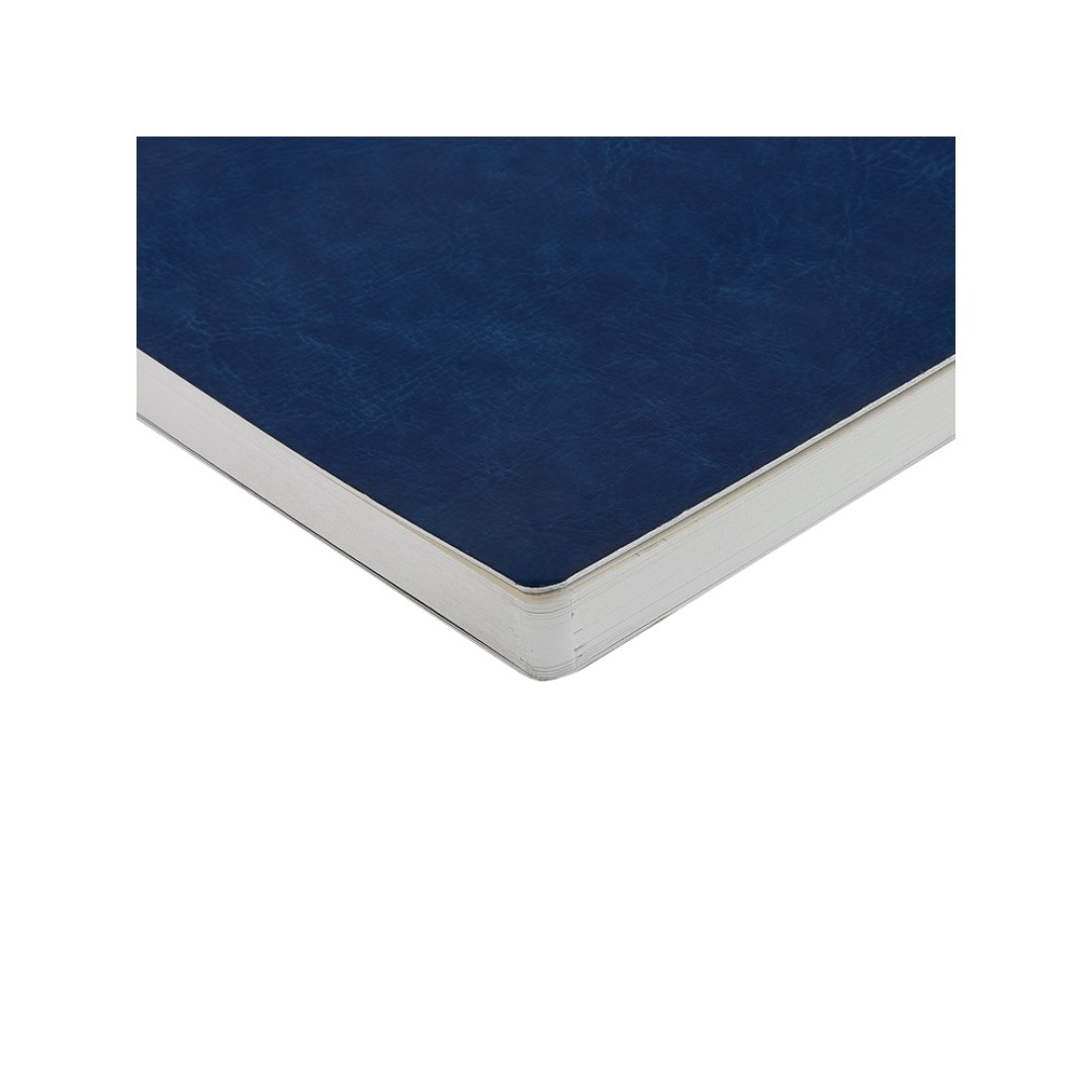 Ежедневник недатированный А5 "Megapolis Nebraska Flex", синий с серебристым обрезом